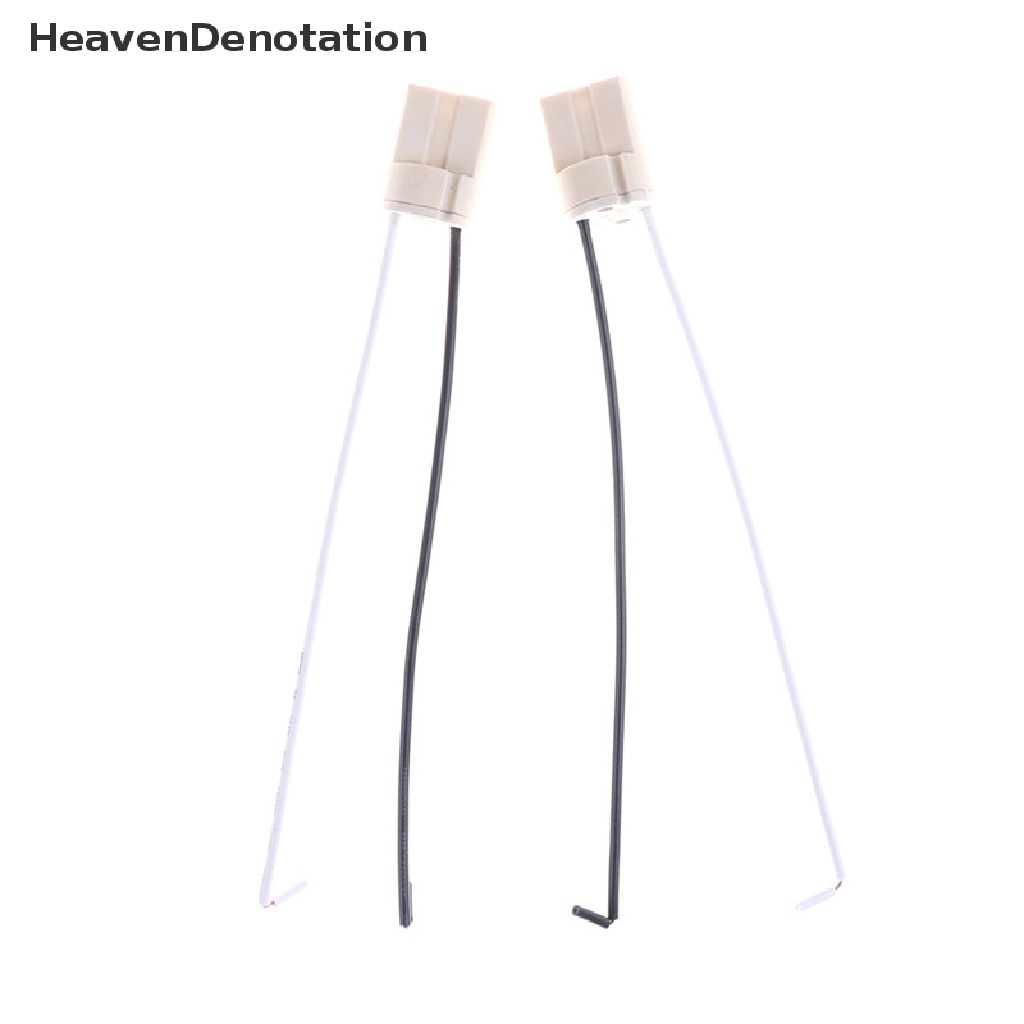 (Heavendenotation) 5pcs Fitting Lampu Bohlam Led G9 Bahan Keramik Dengan Kabel Konektor