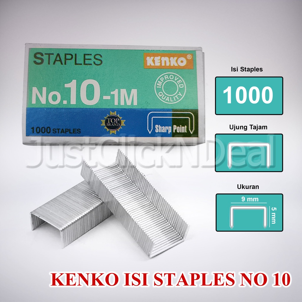 

Kenko Staples Refill No 10-1M Isi Stapler Kertas Kecil