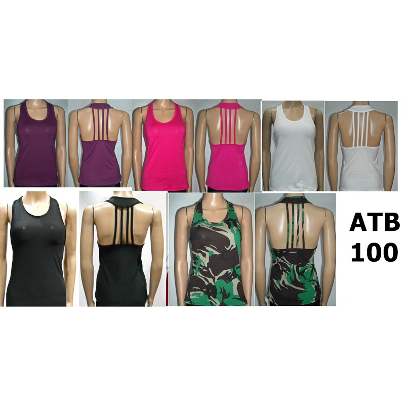 Tanktop Baju Senam Zumba Yoga Aerobik kode ATB100