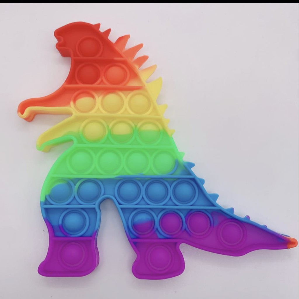 (BW) Push Pops Bubble Toy Anti-stress Pop It Fidget Toys Kartun Karakter-4