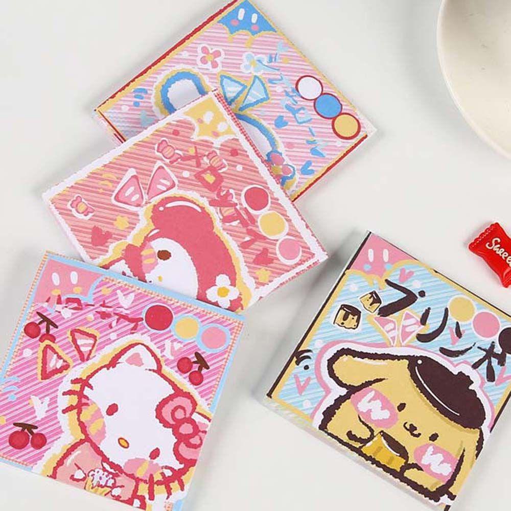 Agustinina Kartun Memo Pads Kitty Kucing Siswa Scrapbook Dekorasi To Do List Pengingat Tulisan Pads Diary Stationery Flakes Planner Kertas