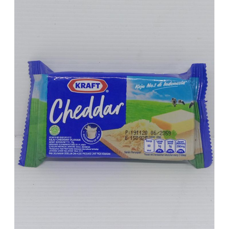 

Kraft cheddar 70gr