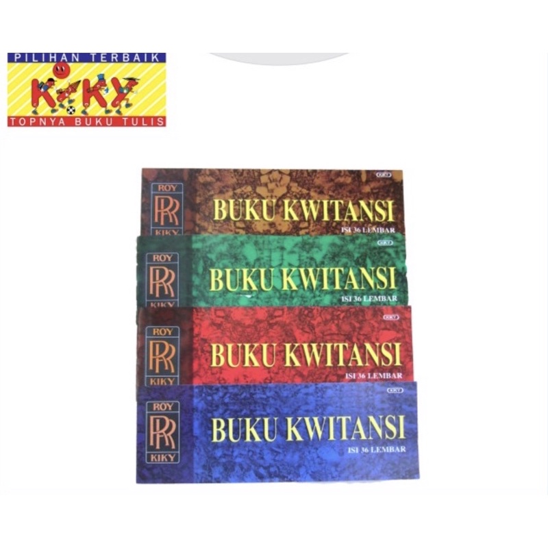 ( Ecer ) BUKU KWITANSI KIKY - AA - PAPERLINE - KECIL SMALL MINI / TANGGUNG SEDANG MEDIUM / BESAR BIG - NOTA SURAT LUNAS - PENAGIHAN UTANG BUKTI PEMBAYARAN