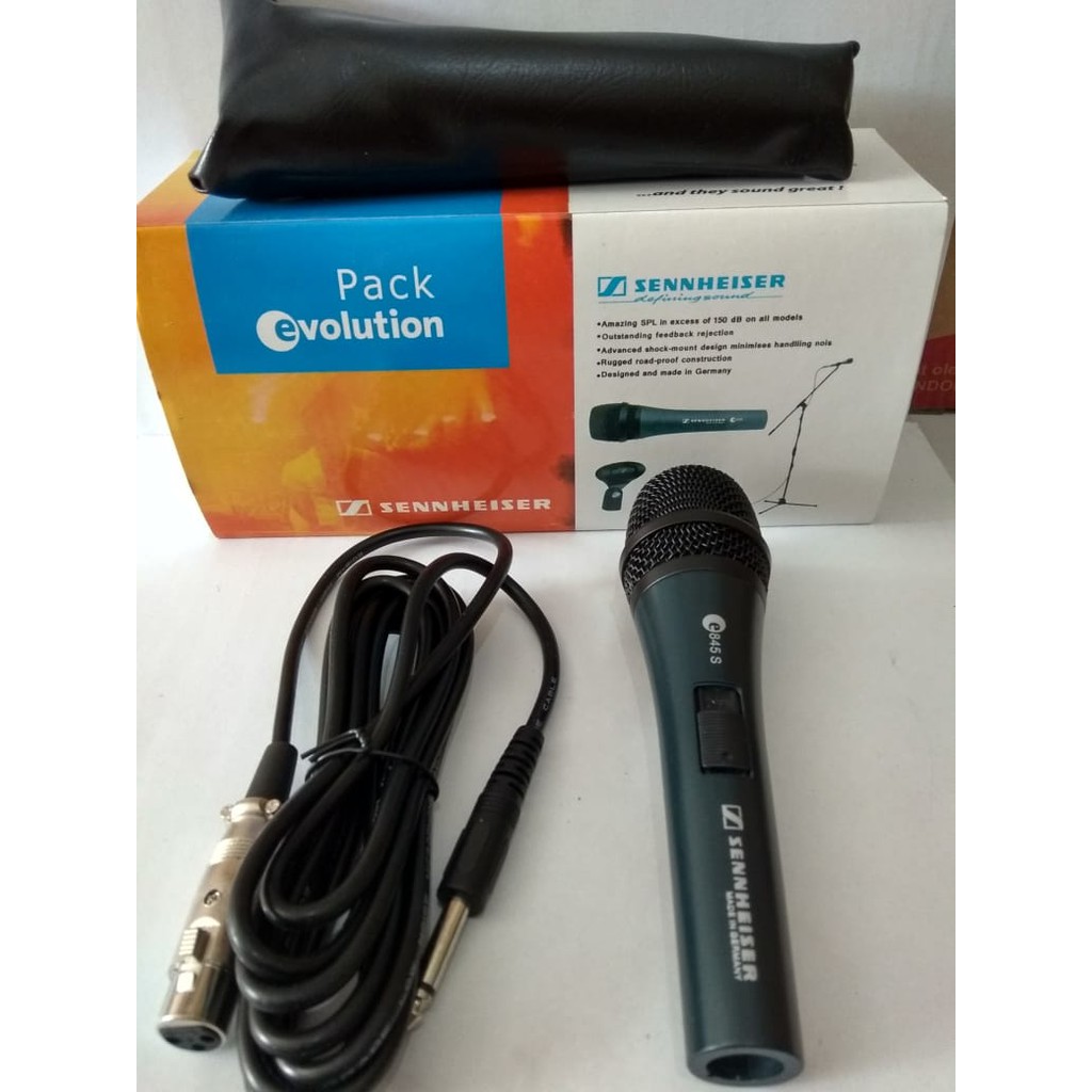 Microphone SENNHEISER 845S Audio Vocal mic kabel singgle