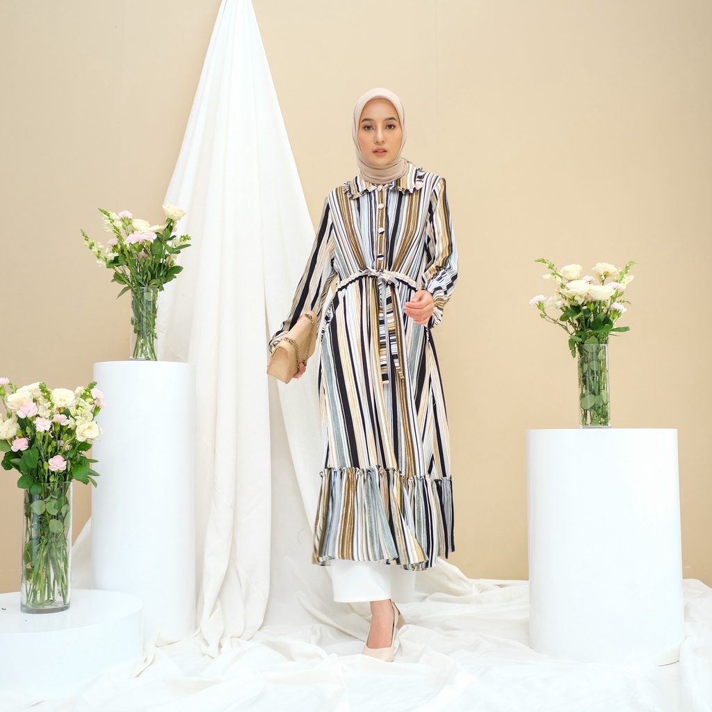 Rifa Cloth - Yumna Dress | Midi Dress | Long Tunik