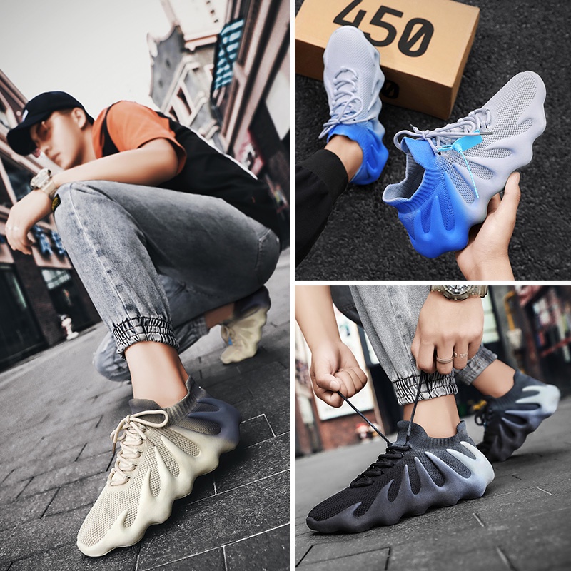 Sepatu Pria Impor Sneakers Olahraga cowok Sepatu Kasual fashion Mesh Low Top Men Sport Shoes murah