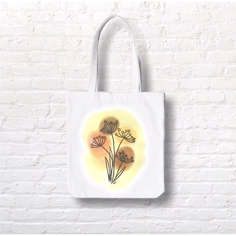 Face abstract nordic art style tote bag totebag