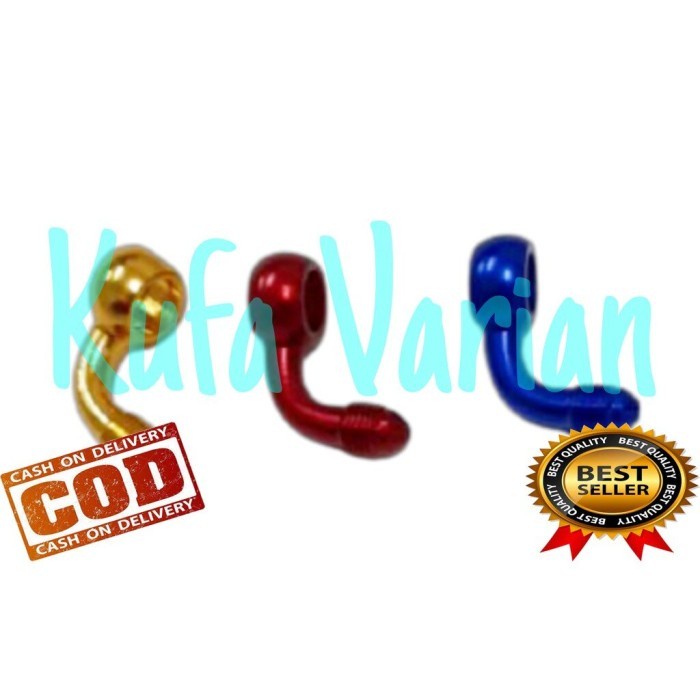 promo discount Baut Banjo Selang Rem Depan Baut Kaliper CNC Warna Cocok Untuk Morin Psi Crg Ktc Dkt Nissin Erles Banjo Bengkok 45 Derajat Universal Baut Sekrup Banjo Bengkok 45 Derajat Warna CNC Import Thailand