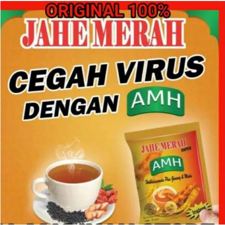 Jahe Merah AMH Jahe Merah SULE Super plus Ginseng Habbatussauda Madu original.