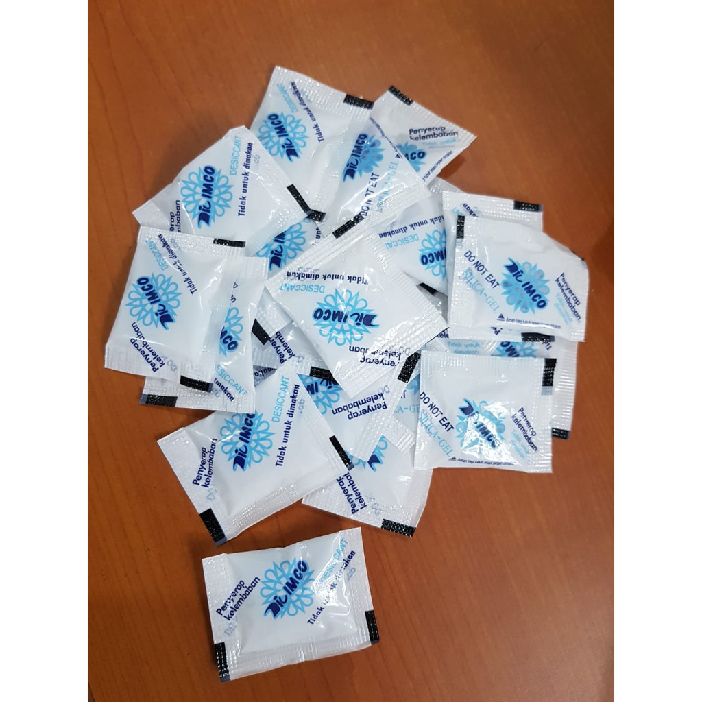 SILICA GEL Natural Alami Bungkus PLASTIK 1 Pcs Grosir Silica Sachet Silika Gel Silika Makanan Silica