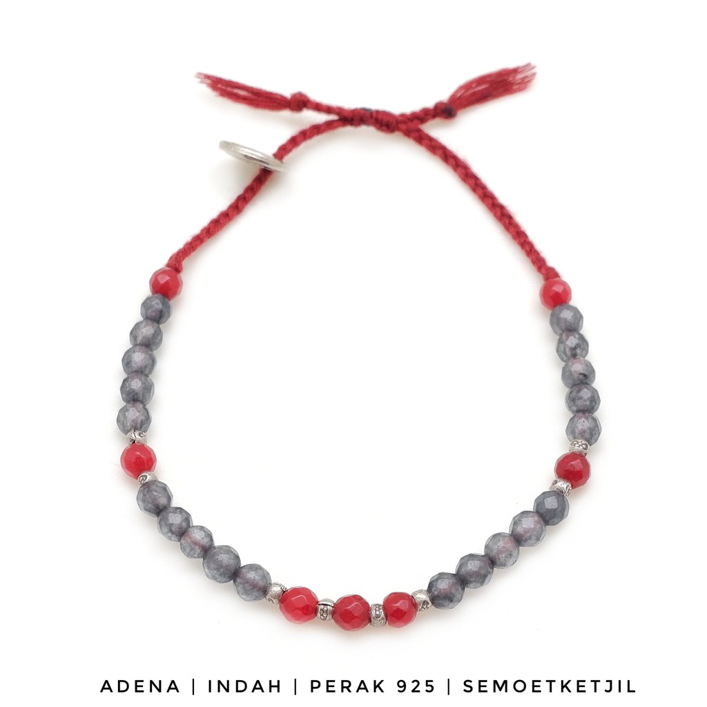 

Gelalng Bohemian Adena Perak 925 Batu Agate Boho Special Edition