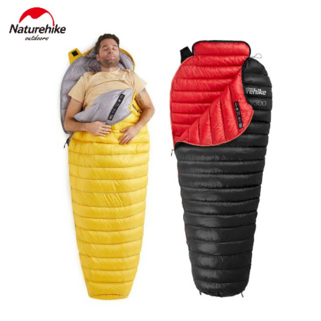 SLEEPING BAG MUMI MUMMY SB BULU ANGSA GOOSE DOWN PENDAKI GUNUNG CAMPING NATUREHIKE CW300 NH18S300-D