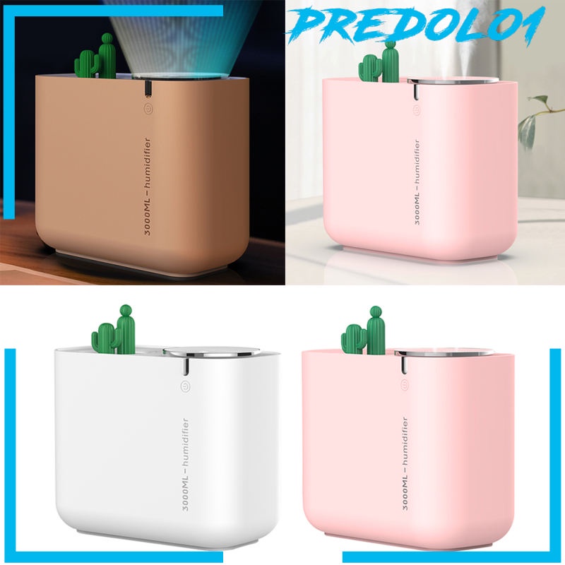 [PREDOLO1] 3000ML Ultrasonic Essential Oil Humidifier Diffuser Air Purifier Pink