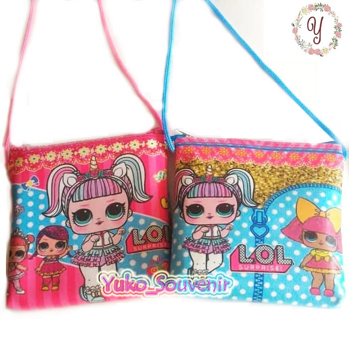 Tas Selempang LOL Tali Kur Murah Tas Selempang Anak Gambar Karakter LOL