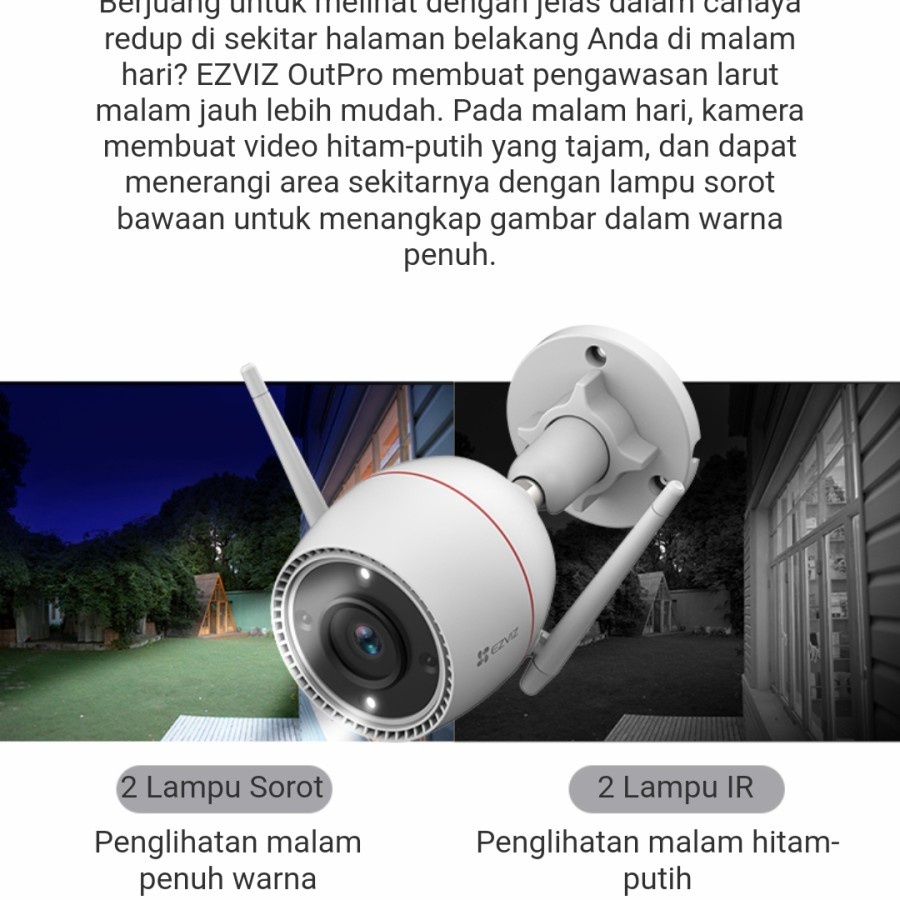 C3TN 2K 3MP EZVIZ OUT DOOR Smart Wireless IP Camera CCTV GARANSI RESMI 100% ORIGINAL