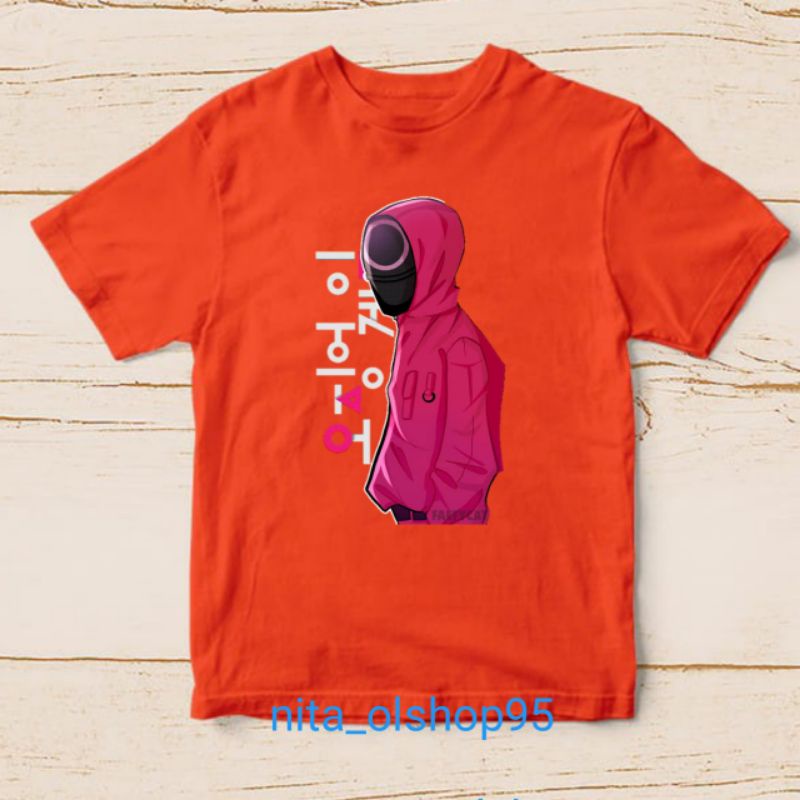 baju anak squid game kaos anak karakter squid game