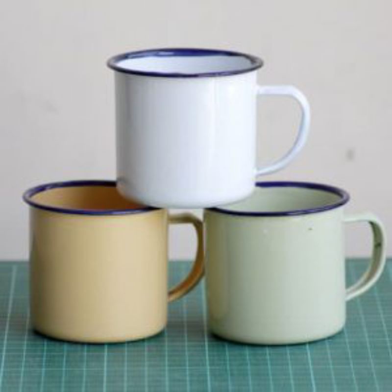 Cangkir mini Enamel/ Cangkir jadul mini 7cm