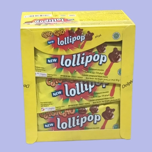 

CHO CHO Lolipop Coklat 10 gr [24 pcs/box]