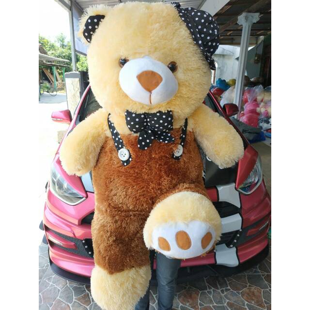 SNI ! BONEKA Jumbo TEDDY BEAR 1,2 Meter Beruang untuk kado ulang tahun anak pacar teman laki perempuan pria wanita cowok cewek   gemes import ori premium original JUMBO BESAR MINI KECIL  everly.id everlyid gemoy lucu