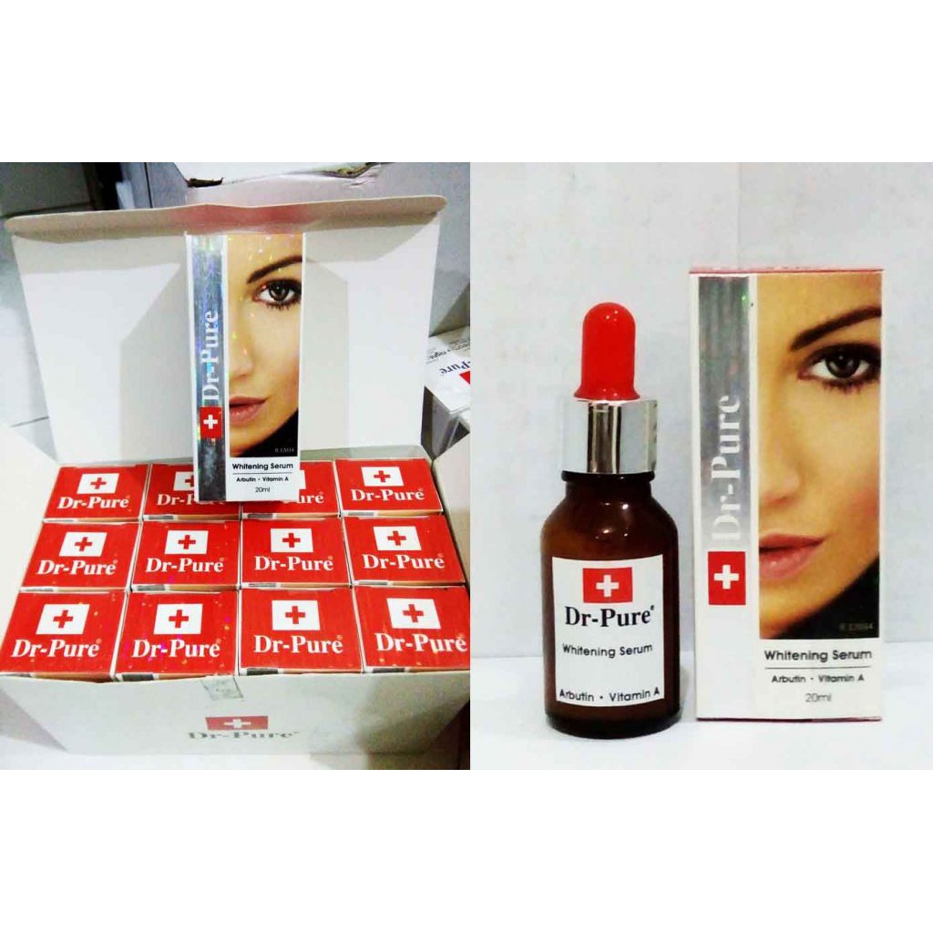 [ SERUM ] DR PURE WHITENING SERUM ( Arbutin + Vit A ) ORIGINAL BPOM - SERUM WAJAH DR. PURE ORI
