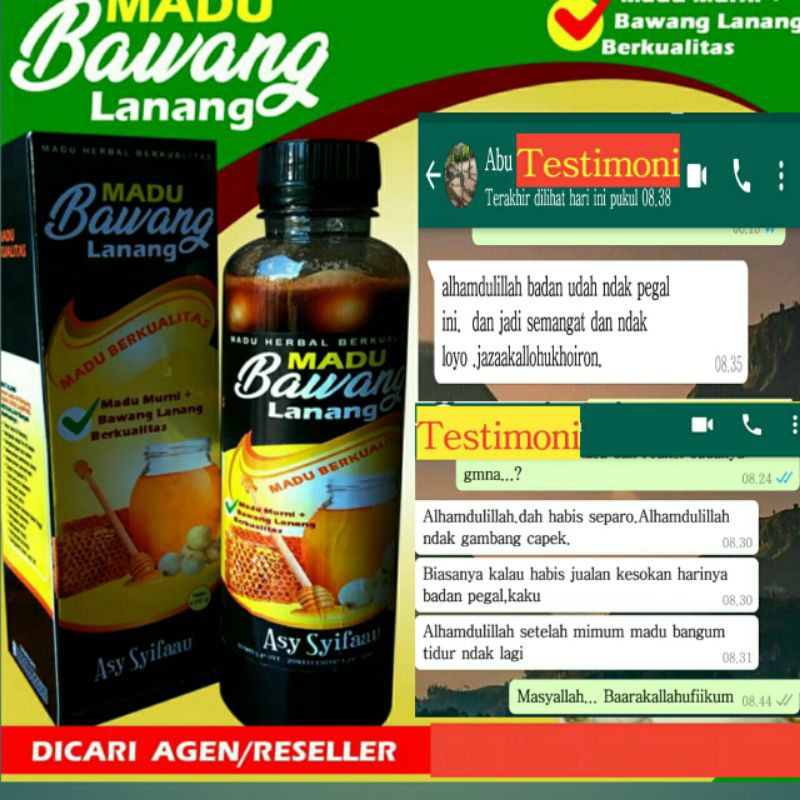 Madu Bawang Lanang Alami 330 gram