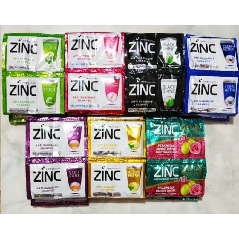 zinc shampoo sachet