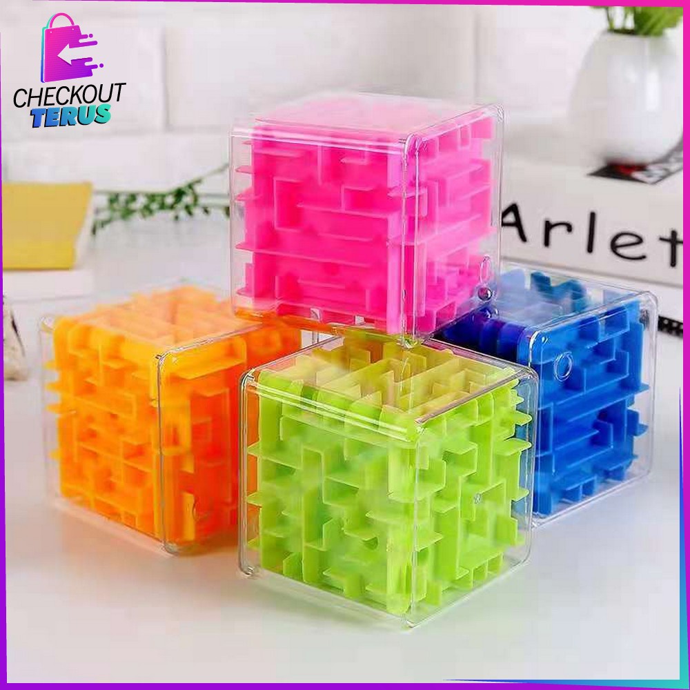 CT M274 Mainan Puzzle Labirin Transparan 3D Mainan Jadul Edukasi Motorik Anak Mainan Edukatif Anak Maze Puzzle Ball