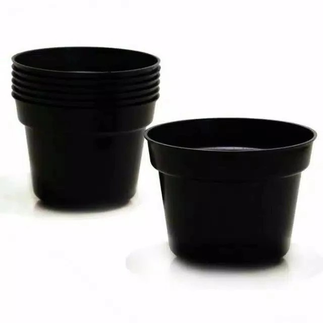 pot Hitam Tebal Ukuran 20cm / Pot bunga plastik / pot Tanaman