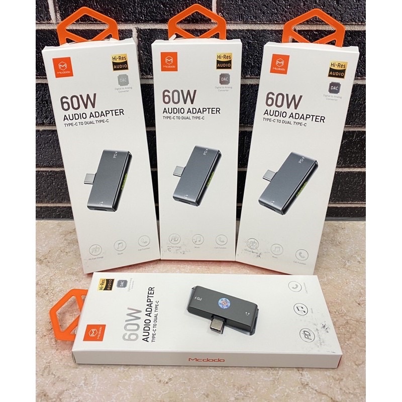 Conventer Audio Adaptor Type C to Dual Type C Fast Charging MCdodo CA-767
