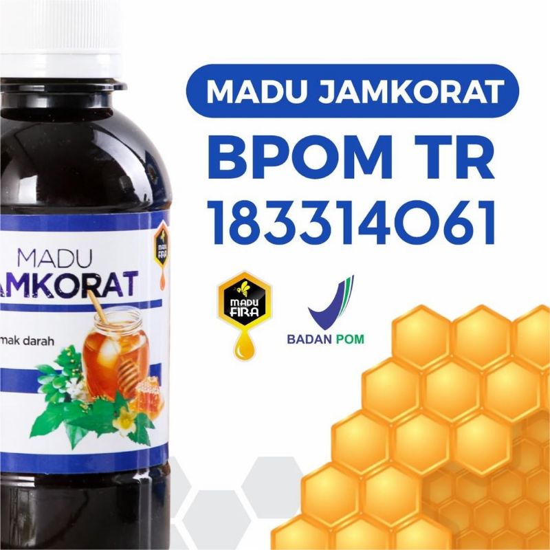 Madu JAMKORAT Asli | Obat Kolesterol Dan Asam Urat Herbal | Melancarkan Peredaran Darah