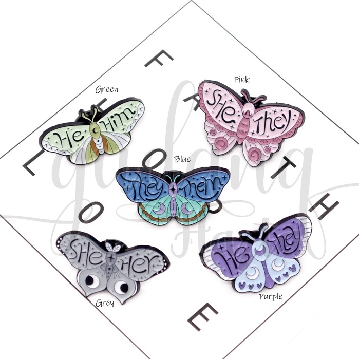 Pin Colorful Butterfly Pin Bros Tas Motif Kupu Kupu Unik GH 208828