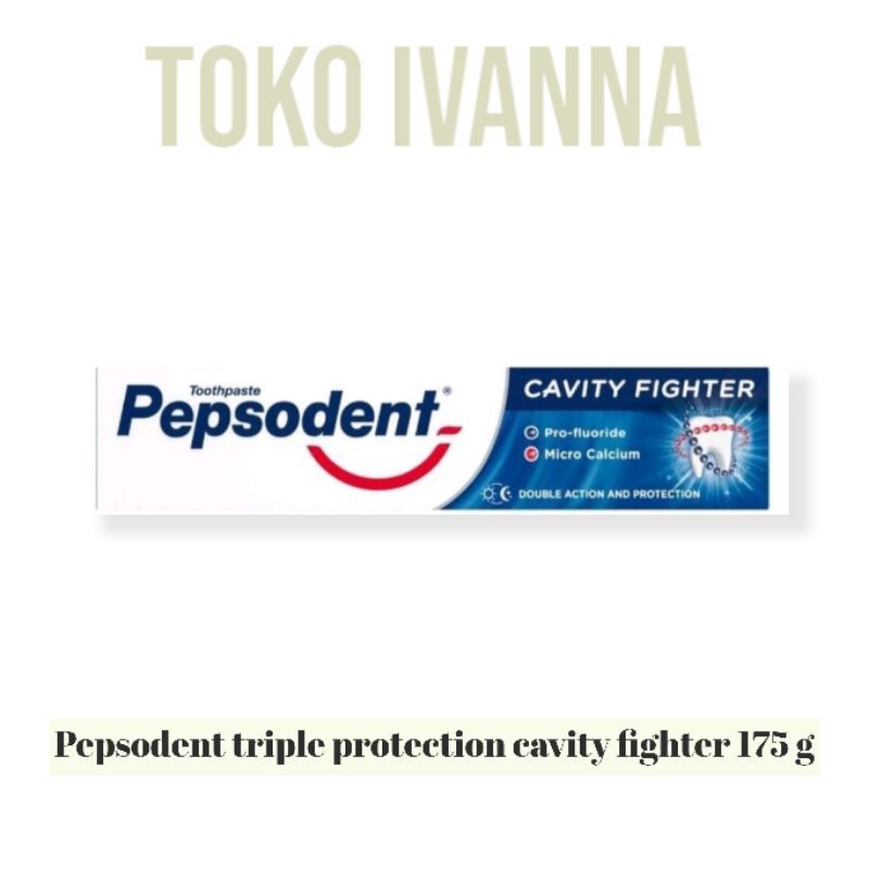Pepsodent Pasta Gigi Triple Protection Toothpaste Cavity Fighter 175 g
