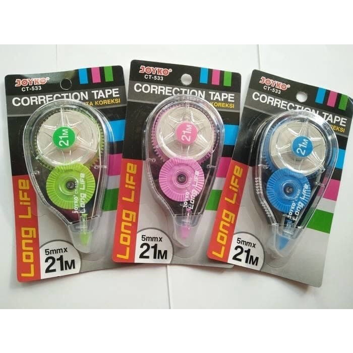 

Produk [ Lusin ] Tipex Correction Pen Tape Kertas - Joyko Ct-533 Murah! Terlaris