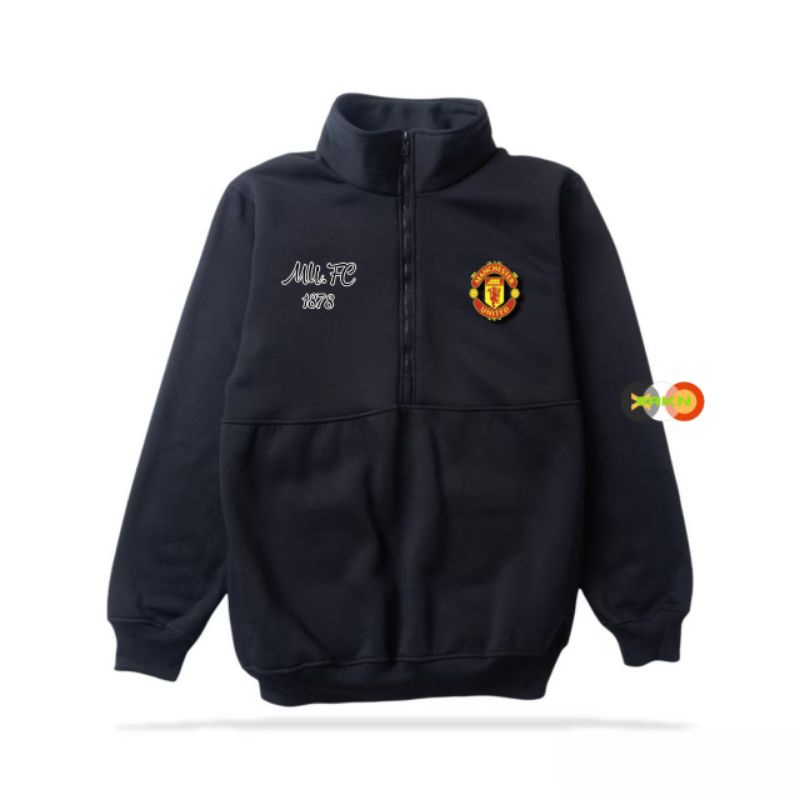 JAKET MANCHESTER UNITED/TURTLENECK MANCHESTER UNITED/TURTLENECK ZIPPER PRIA WANITA/JAKET BOLA MANCHE