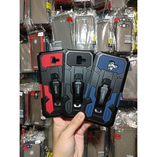 (MH)-SAMSUNG J6 PLUS Robot Silikon Ring Standing Cover Casing HP