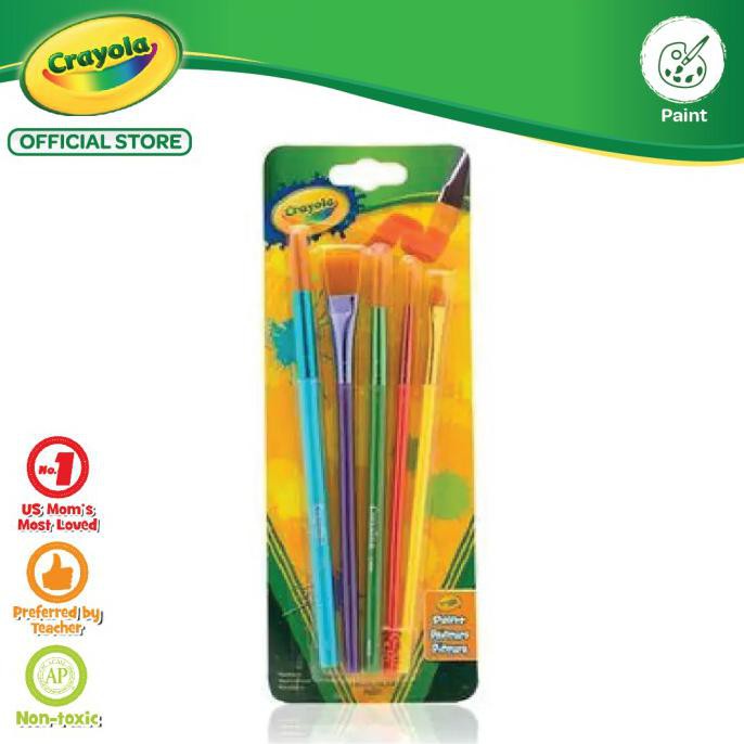 

TERMURAH Crayola Paint Brush - 5pcs Kode 1239