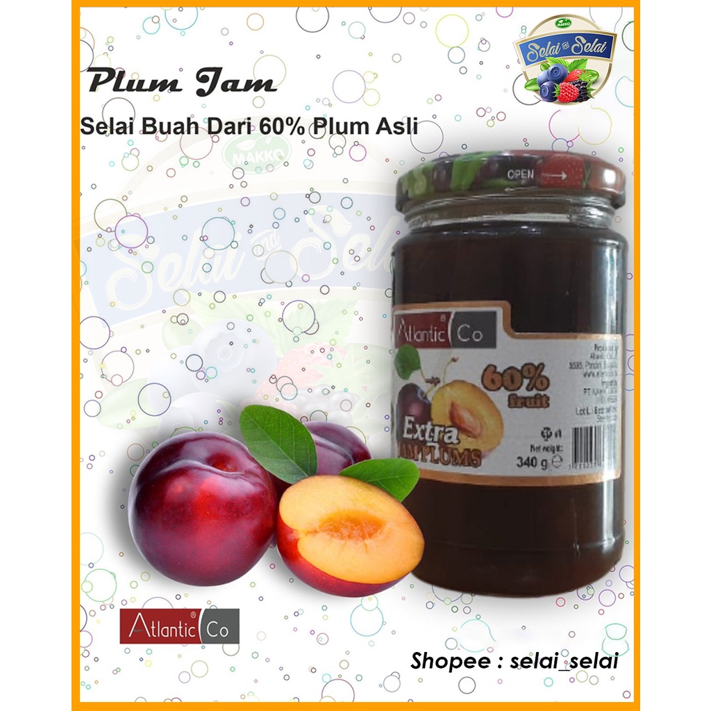 

Selai Buah Plum Jam | Atlantic Co ( 340gr )