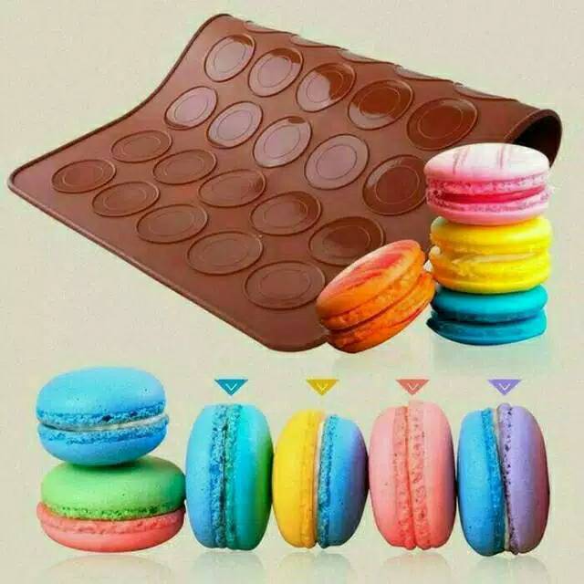 Alas cetak macaron