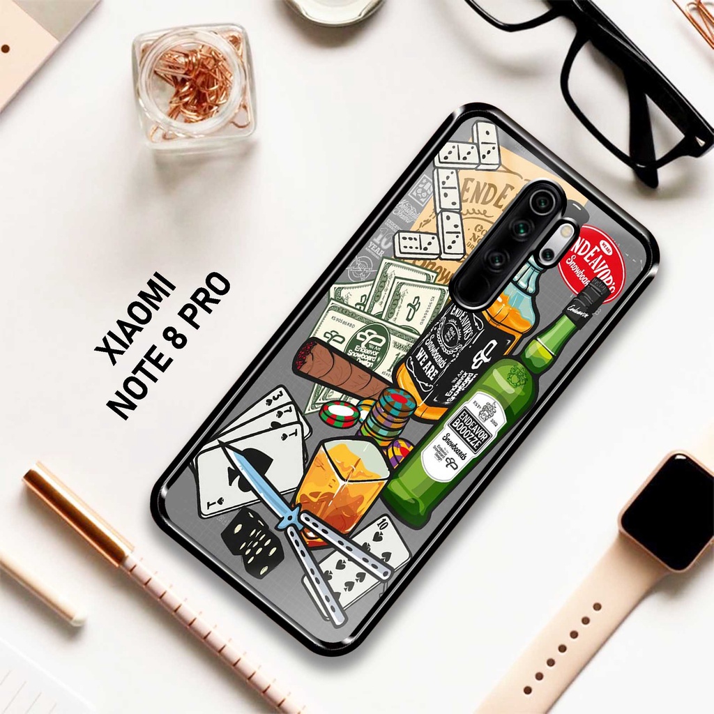 Sukses Case XIAOMI REDMI NOTE 8 PRO - Hardcase 2D Glossy Redmi note 8 pro - Silikon Hp Xiaomi Redmi 