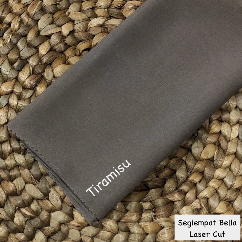 Hijab Bella Square Laser cut / Segiempat Bella-Tiramisu