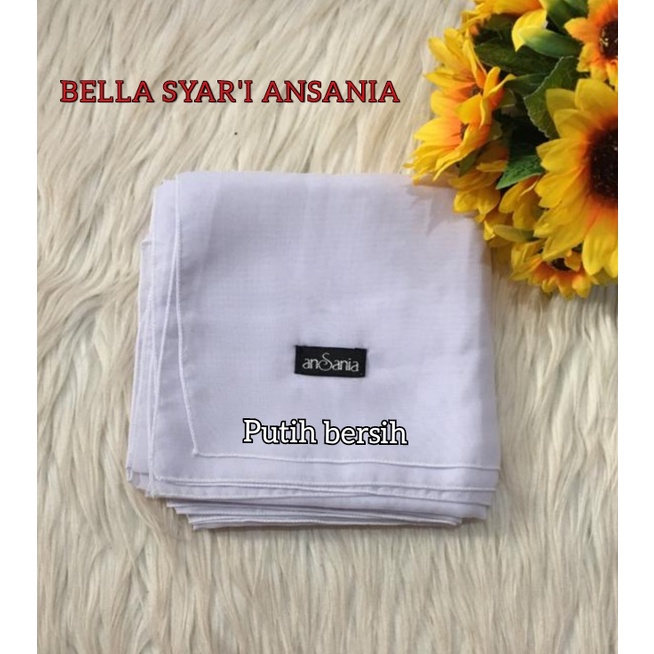 BELLA SYAR'I ANSANIA Original 130x130cm Hijab Jilbab Syari Besar Jumbo Warna Polos SegiEmpat-1