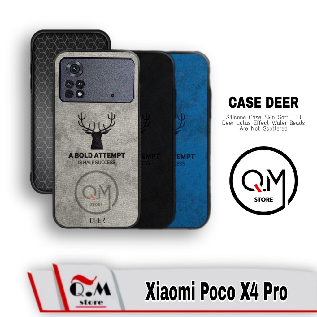 Case Xiaomi Poco X5 Pro / Poco M5 5G / Poco M5s / Poco X4 Pro / Redmi 10C / 11S 4G / Poco M4 Pro 4G / Poco M3 /Poco M3 Pro / Poco F3 Softcase Deer Silicone TPU Lotus Efect Bermotive Jens