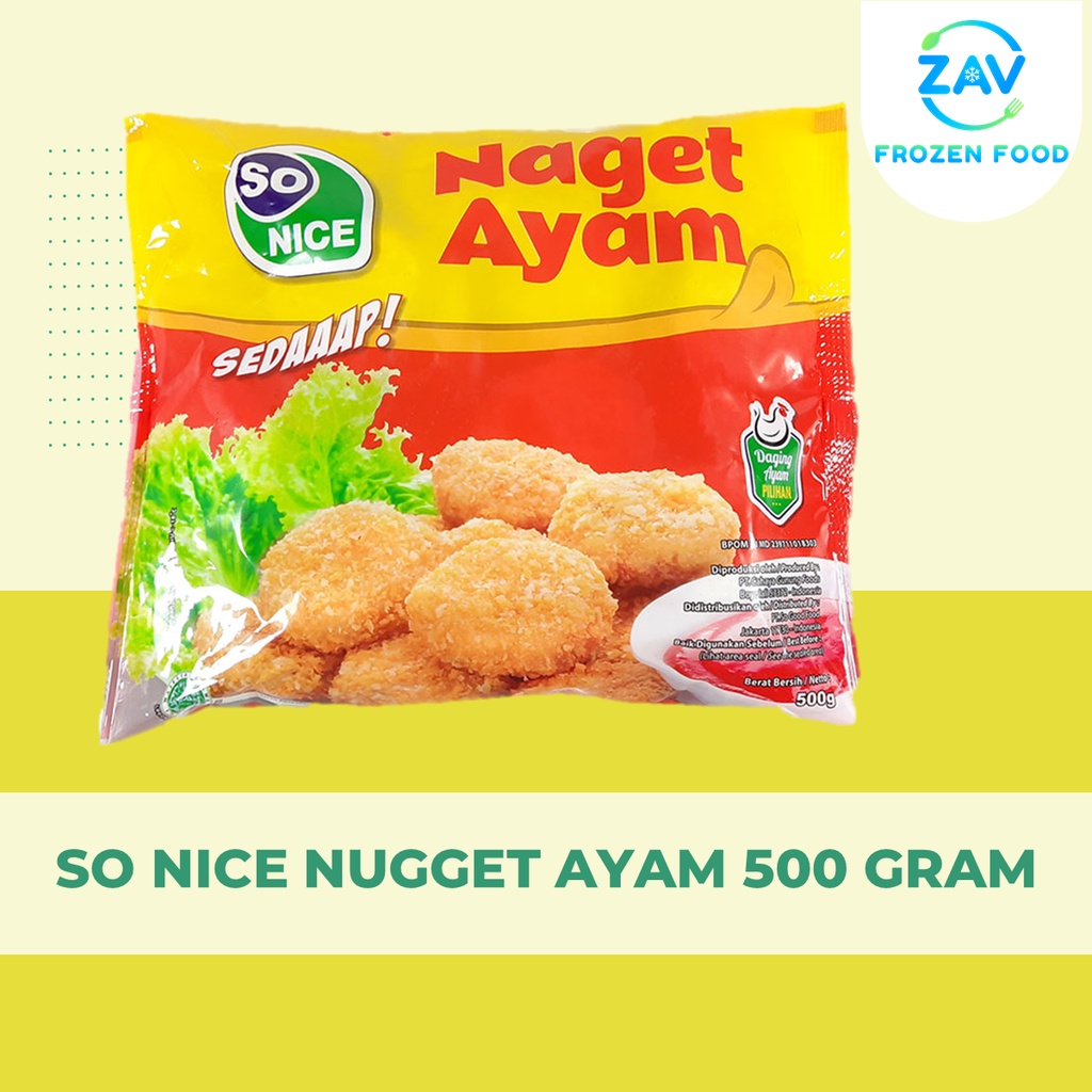 

SO NICE NUGGET AYAM 500 GRAM