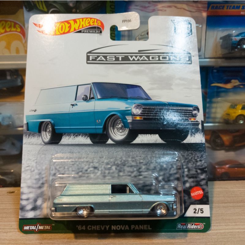 HOT WHEELS 64 CHEVY NOVA PANEL - FAST WAGONS - PREMIUM