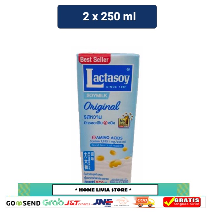 

Lactasoy Susu Kedelai Original 250 ml x2