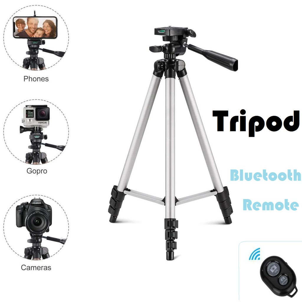 TRIPOD BLUETOOTH PLUS REMOTE/PAKET RINGLIGHT TRIPOD + RINGLIGHT LED Ukuran 16CM/20CM/26CM/30CM