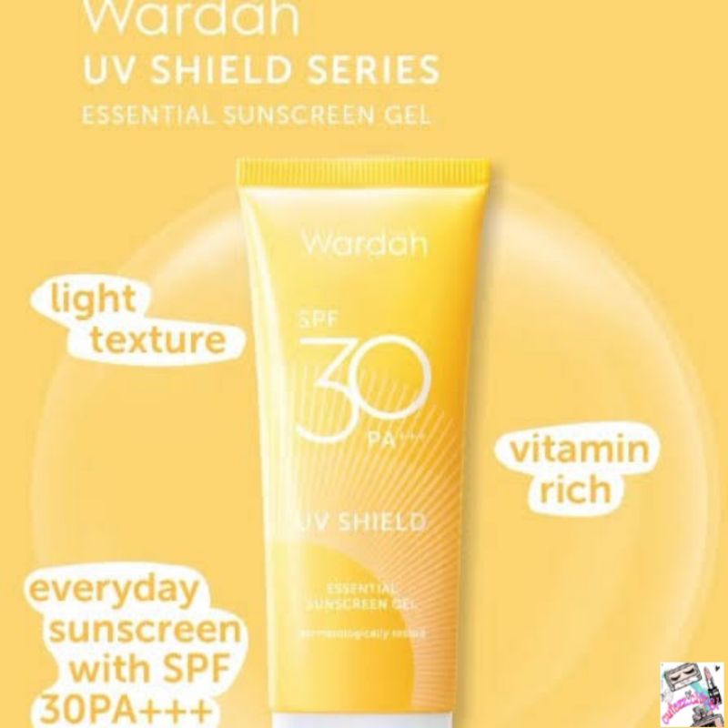 ☃️Cutezz_Ching1☃️Wardah UV Shield Essential Sunscreen Gel SPF 35 PA+++ ((30mll))