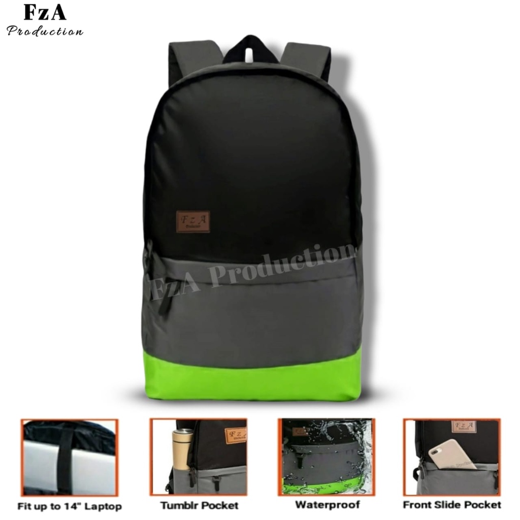 FzA Official - Tas Ransel Gendong Laptop Distro Sekolah Kuliah Pria Wanita Backpack Murah Original Tas Punggung Laptop -  BGTP