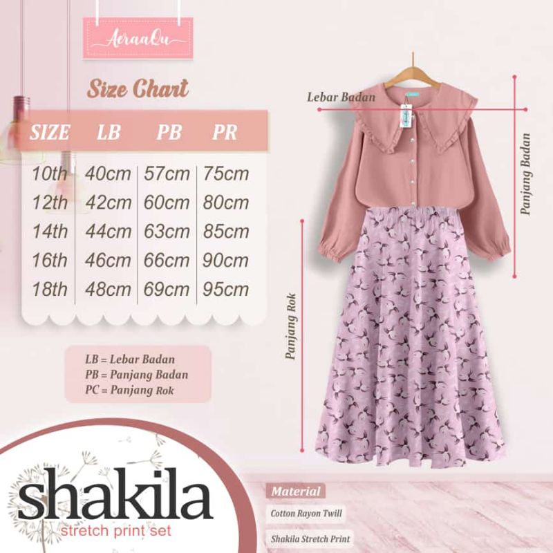 AERAAQU session 2 SHAKILA strech print set by Aeraaqu