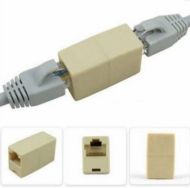 Barrel Penyambung Konektor Kabel Lan UTP RJ45 barel sambungan barel RJ45 RJ-45